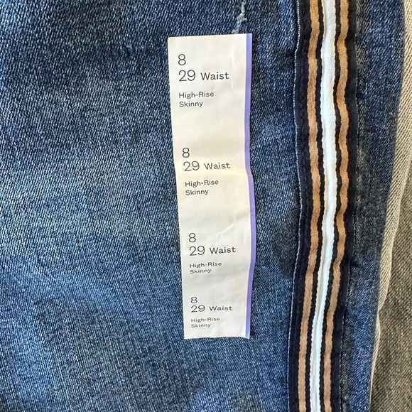 WILD FABLE High Rise Skinny Jeans with Side Tape Stripe Sz 8 / 29 - Picture 7 of 16